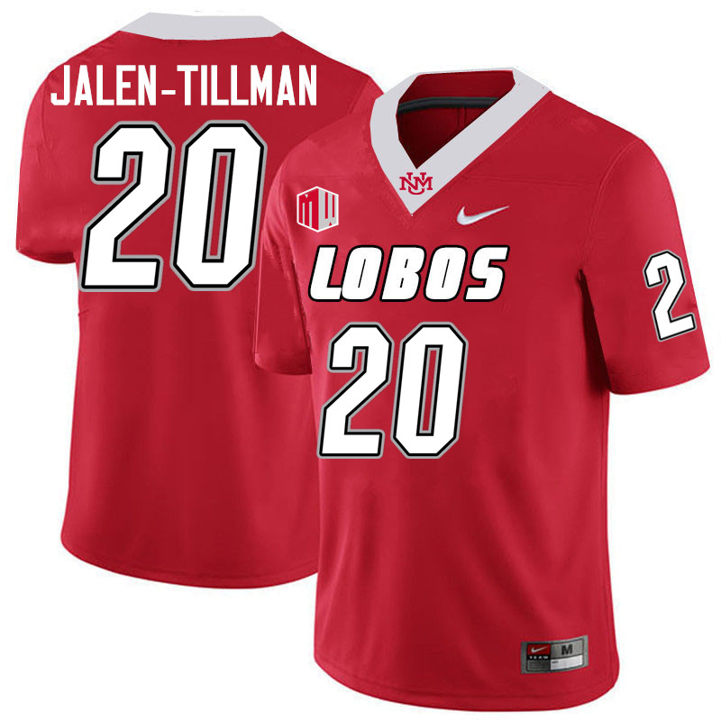 Ryan Jalen-Tillman UNM Lobos Jersey,New Mexico Lobos Football Jersey,Uniforms-Red